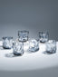 Smoky Gray Sculpted Glasses - Set of 6 - The Golden Theory