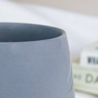 Solid Grey Ceramic Teacup - The Golden Theory