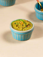 Solid Light Blue Colors Dip Bowls with Design