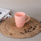 Solid Pink Ceramic Coffee Mug | Set of 2 - The Golden Theory