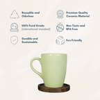 Solid Yellow Ceramic Coffee Mug - The Golden Theory