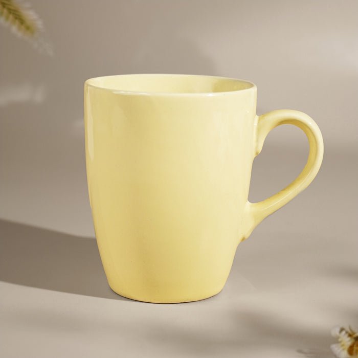 Solid Yellow Ceramic Coffee Mug - The Golden Theory Main image