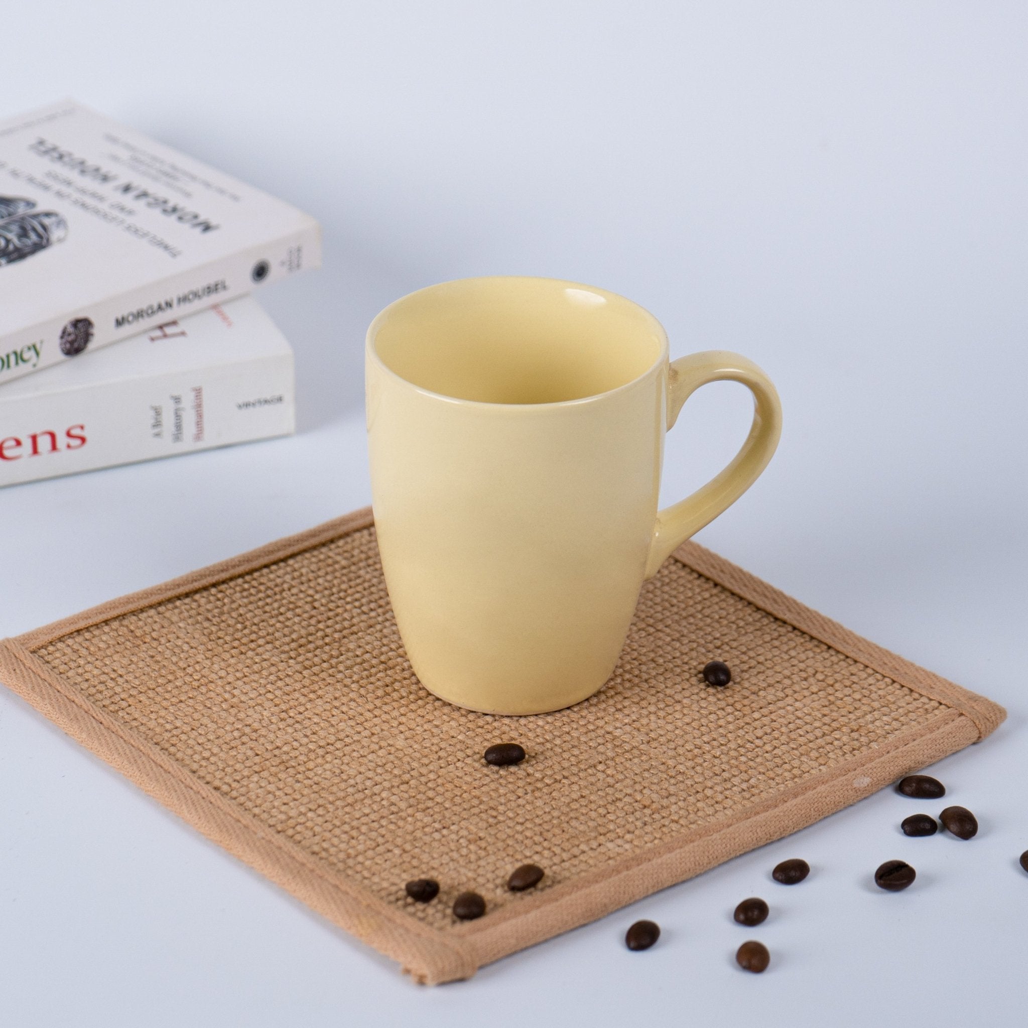 Solid Yellow Ceramic Coffee Mug Secondary image