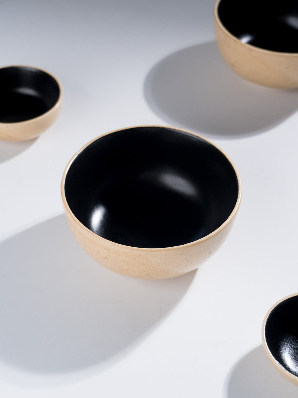 Speckled Beige & Black Ceramic Dinner Set – Set of 22 - The Golden Theory