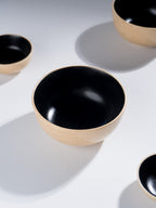 Speckled Beige & Black Ceramic Dinner Set – Set of 22 - The Golden Theory