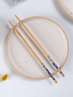 Speckled Beige Ceramic Quarter Plate - The Golden Theory