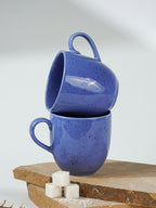 Speckled Blue Ceramic Mug - The Golden Theory