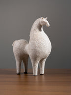 Speckled White Horse Sculpture Set - The Golden Theory