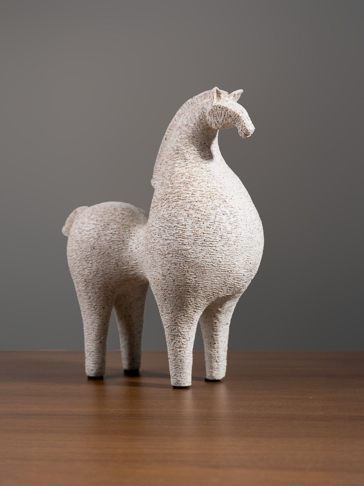 Speckled White Horse Sculpture Set - The Golden Theory