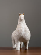 Speckled White Horse Sculpture Set - The Golden Theory