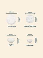 Speckled White Minimalist Ceramic Dinner Set of 20 - The Golden Theory