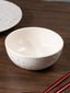 Speckled White Minimalist Ceramic Serving Bowl - The Golden Theory