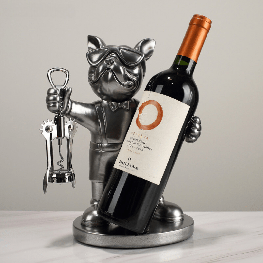 Standing Dog Bottle Holder with Opener - The Golden Theory Main image