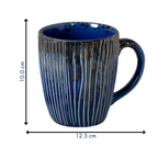 Striking Lines Blue Mug