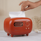 Tangerine Retro Tissue Box Cover - The Golden Theory
