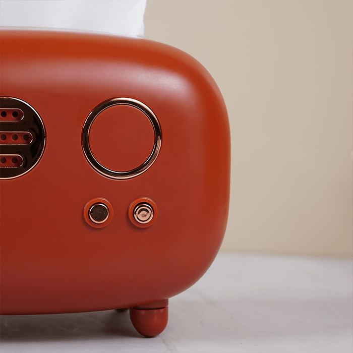 Tangerine Retro Tissue Box Cover - The Golden Theory