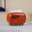 Tangerine Retro Tissue Box Cover - The Golden Theory