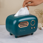 Teal Retro Tissue Box Cover - The Golden Theory