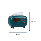 Teal Retro Tissue Box Cover - The Golden Theory
