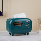 Teal Retro Tissue Box Cover - The Golden Theory
