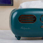 Teal Retro Tissue Box Cover - The Golden Theory