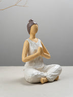 Textured Yoga Figurine with Prayer Pose - The Golden Theory
