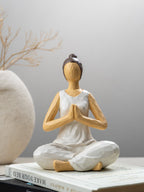 Textured Yoga Figurine with Prayer Pose - The Golden Theory