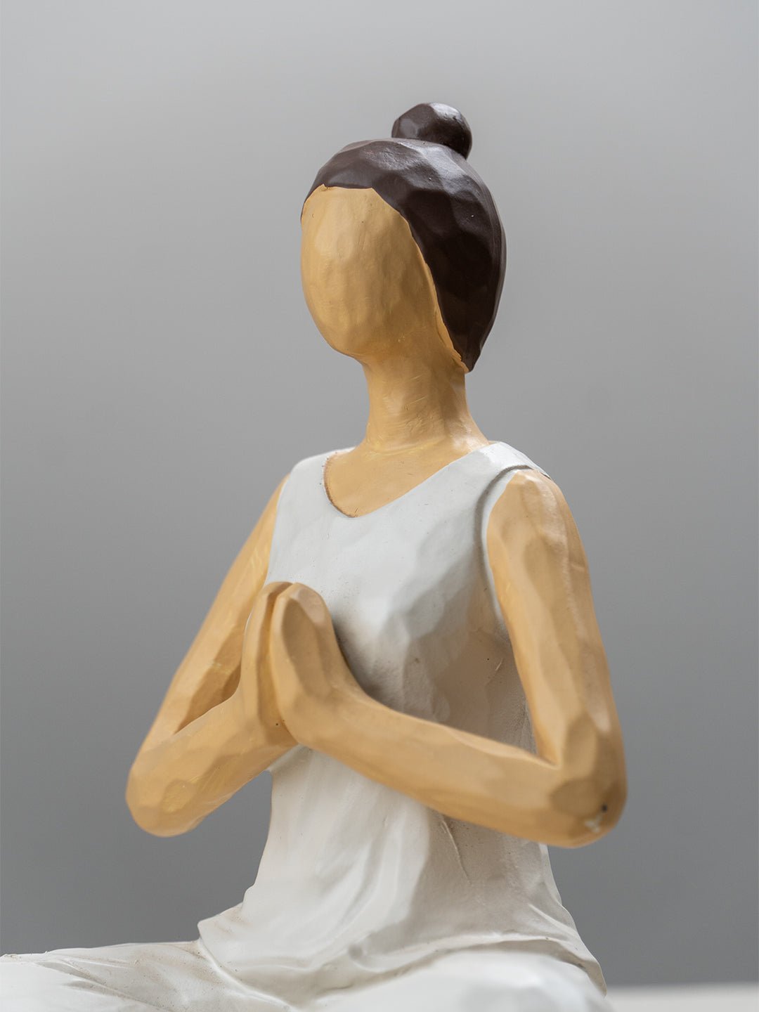 Textured Yoga Figurine with Prayer Pose - The Golden Theory