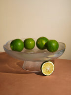 Translucent Ripple Glass Fruit Bowl - Large - The Golden Theory