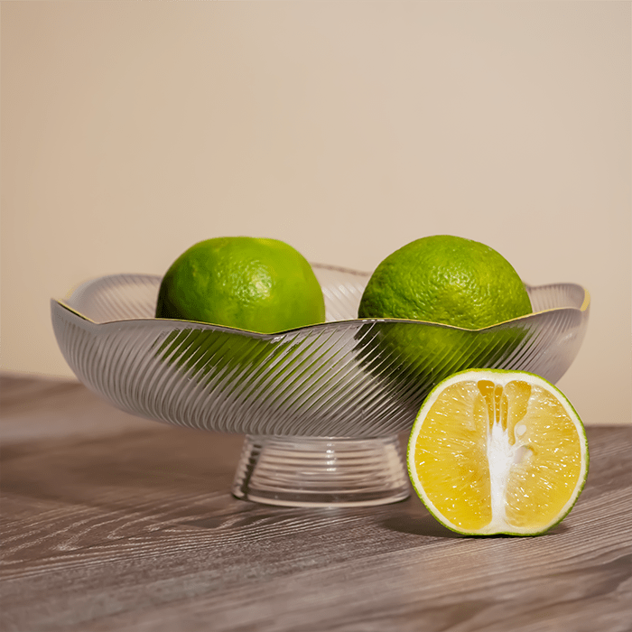 Translucent Ripple Glass Fruit Bowl - Small Secondary image