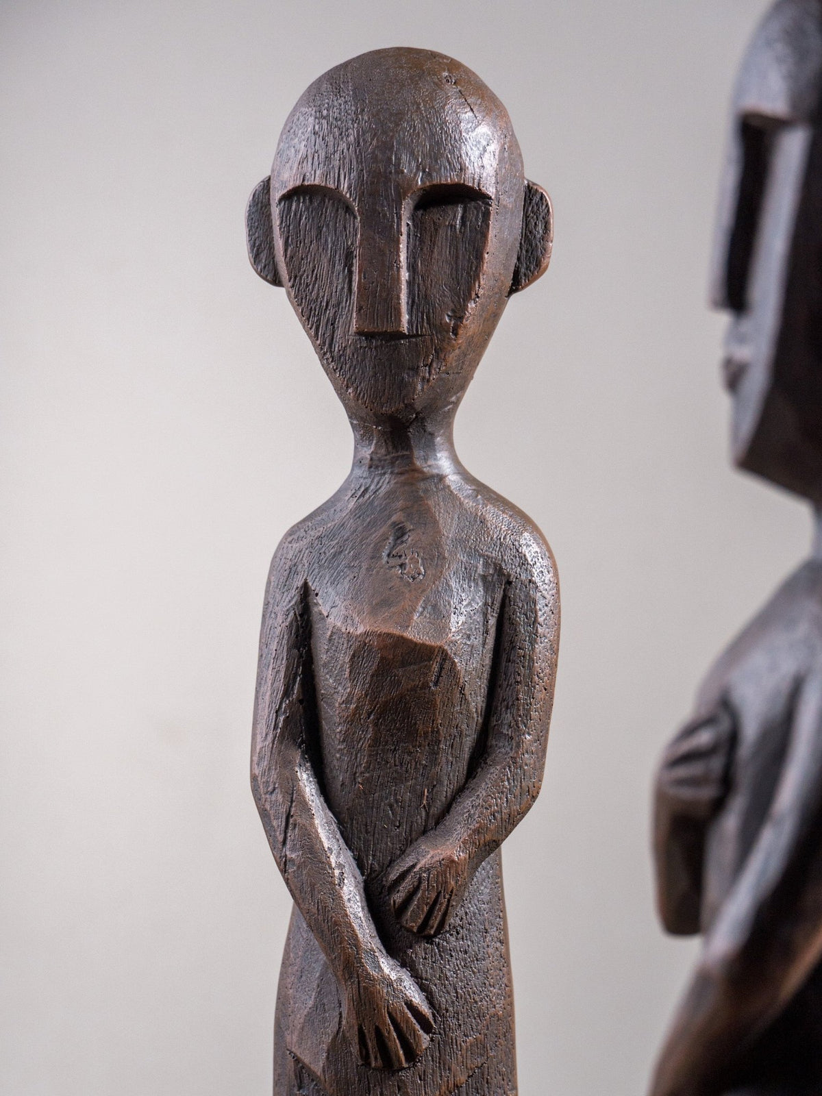 Tribal Ancestor Figure Sculpture – Crossed Arms Pose - The Golden Theory