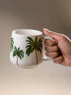 Tropical Palm Ceramic Coffee Mug - The Golden Theory