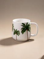 Tropical Palm Ceramic Coffee Mug - The Golden Theory