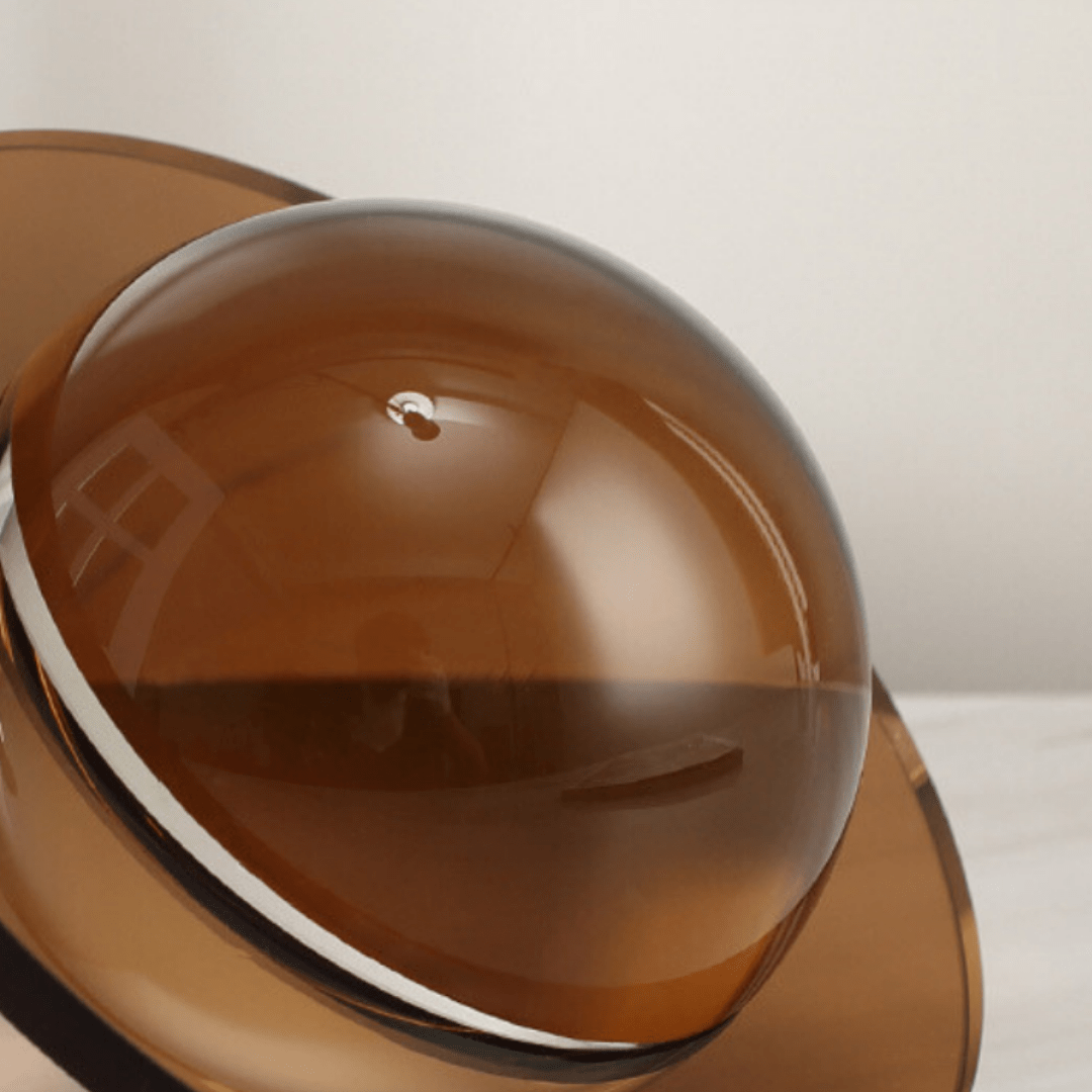 UFO Shaped Disc Ball Décor- Brown Secondary image