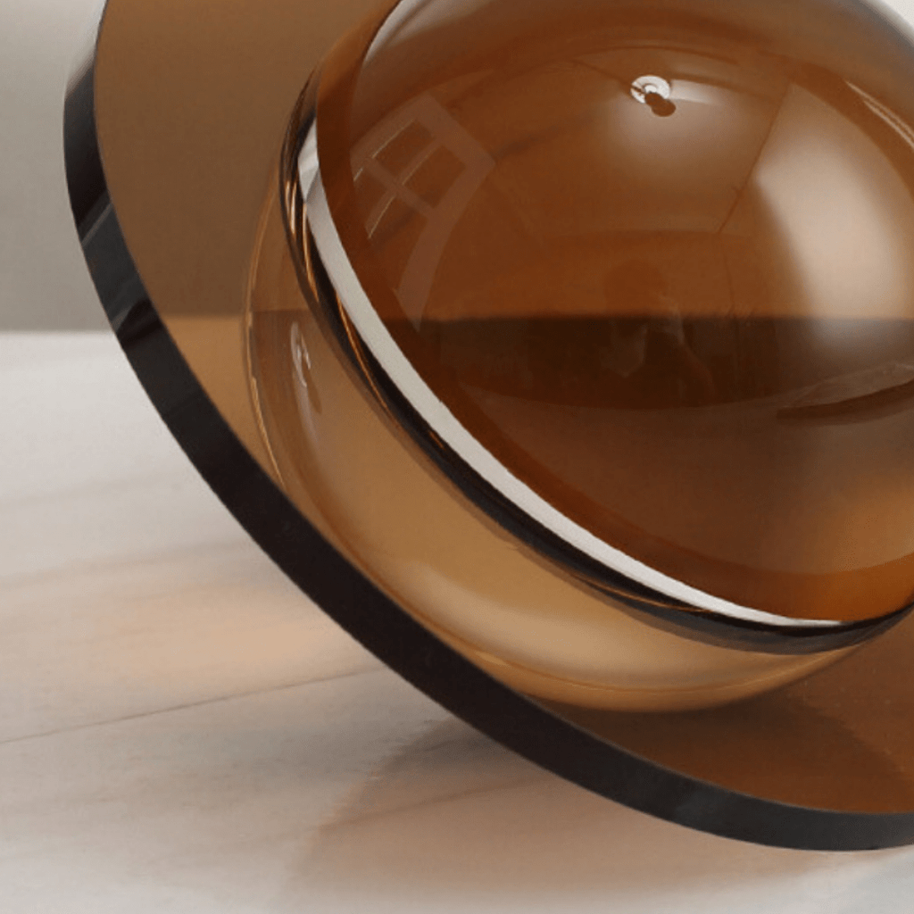 UFO Shaped Disc Ball Décor- Brown - The Golden Theory