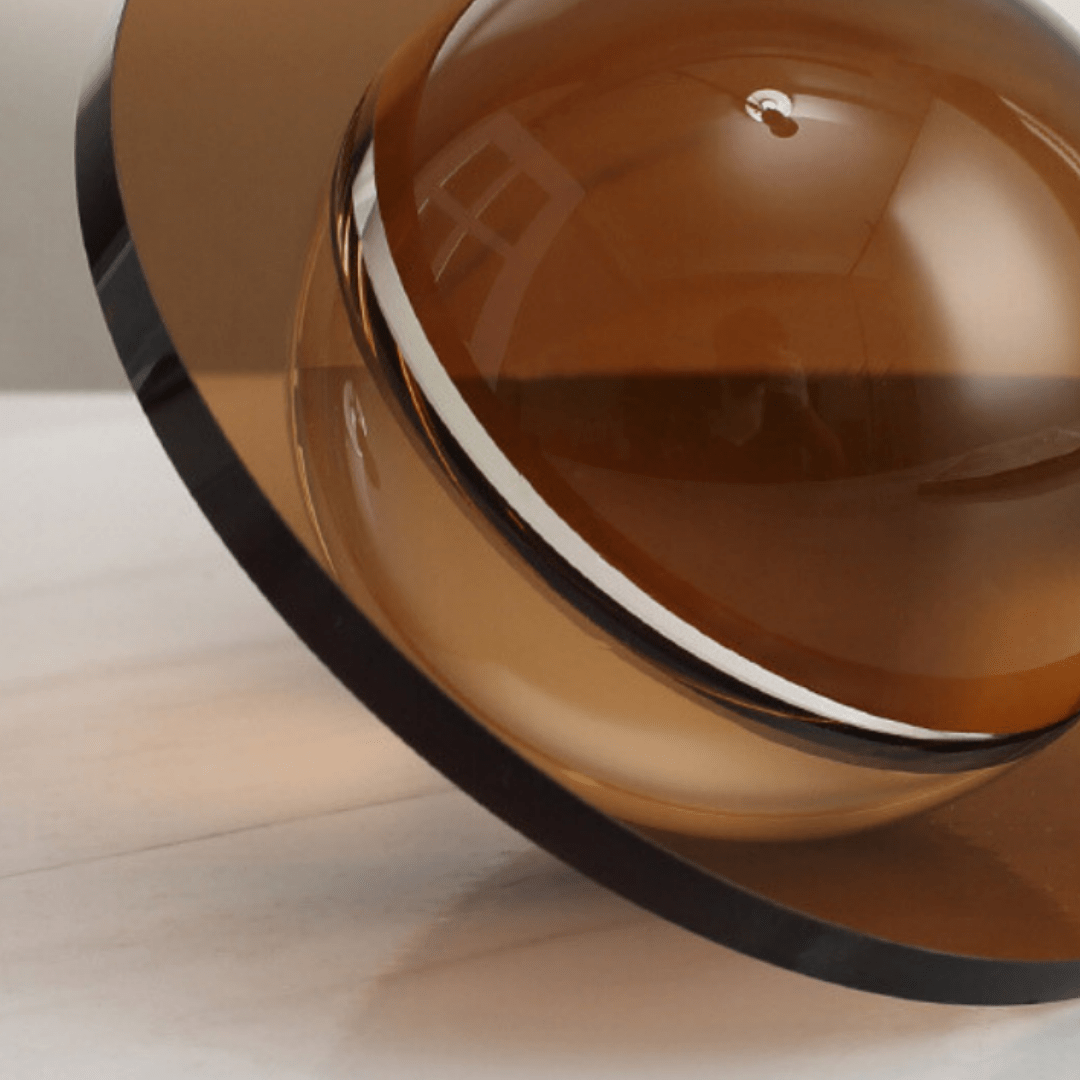UFO Shaped Disc Ball Décor- Brown - The Golden Theory