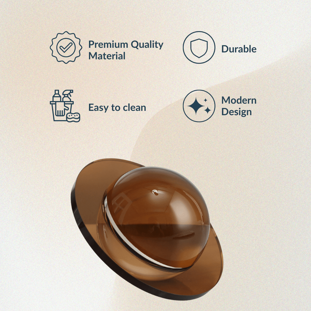 UFO Shaped Disc Ball Décor- Brown - The Golden Theory