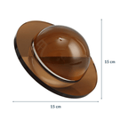 UFO Shaped Disc Ball Décor- Brown - The Golden Theory