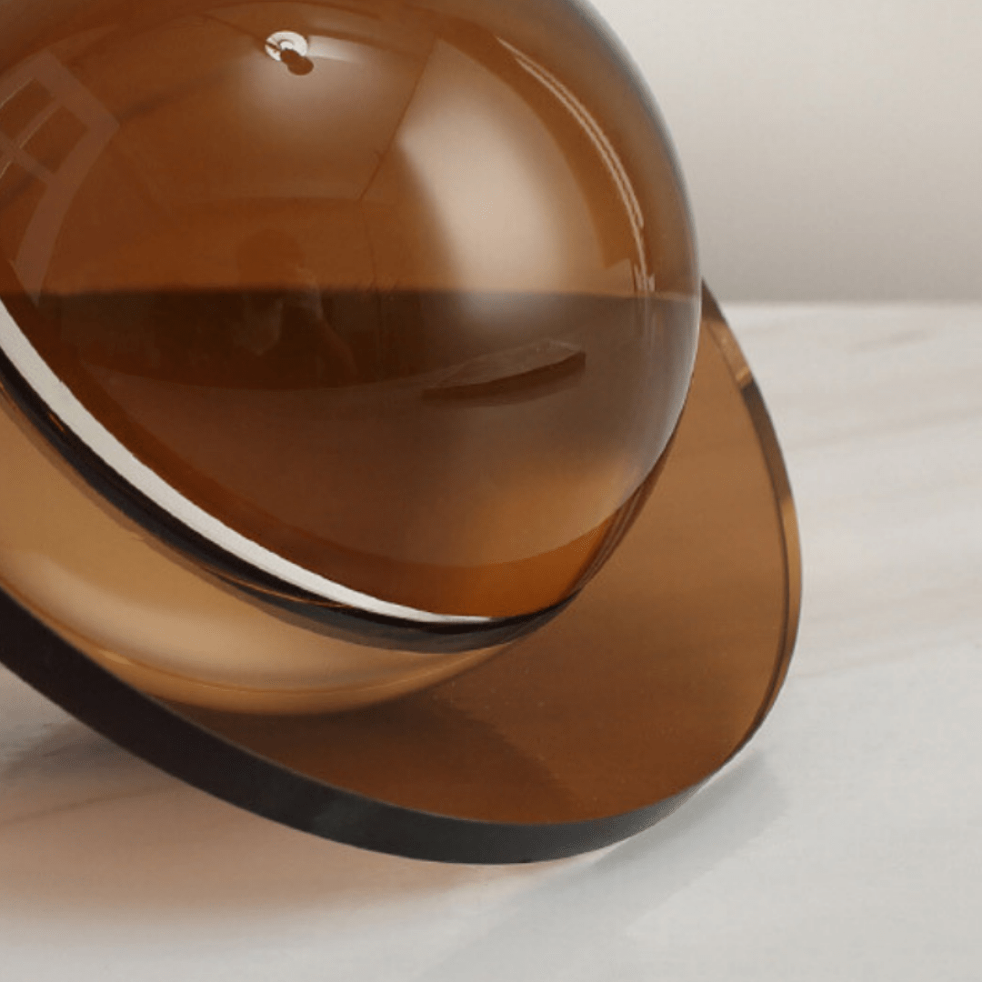 UFO Shaped Disc Ball Décor- Brown - The Golden Theory