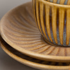 Valley of Fire Stoneware Set | Ochre Yellow - The Golden Theory