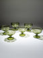 Vintage Olive Green Embossed Dessert Cups - Set of 6 - The Golden Theory
