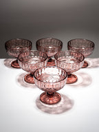 Vintage Rose Embossed Dessert Cups - Set of 6 - The Golden Theory