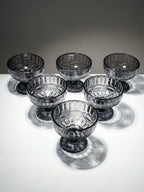 Vintage Smoky Grey Embossed Dessert Cups - Set of 6 - The Golden Theory