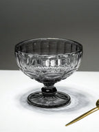 Vintage Smoky Grey Embossed Dessert Cups - Set of 6 - The Golden Theory