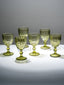 Vintage-Style Yellow Embossed Goblets - Set of 6 - The Golden Theory