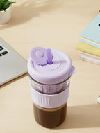 Violet Silicone Grip Sipper with Infuser - The Golden Theory