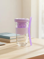 Violet Silicone Grip Sipper with Infuser - The Golden Theory