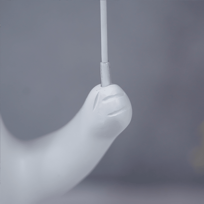 White Bear Figurine with Blue Balloon - The Golden Theory