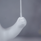 White Bear Figurine with Blue Balloon - The Golden Theory