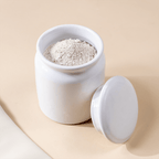 White Ceramic Canisters with Lids - Set of 2 - The Golden Theory